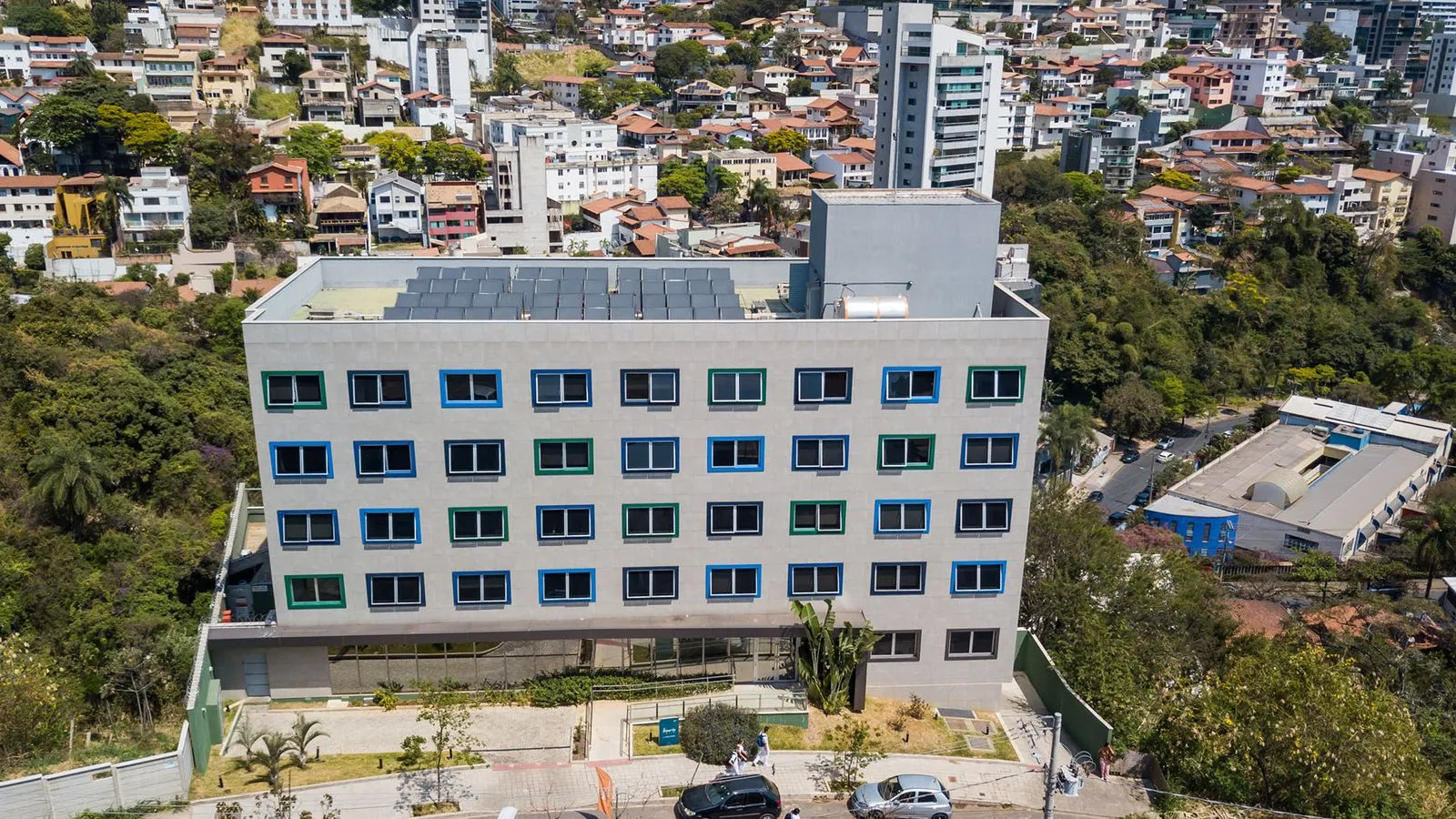 Fachada do Aquarela Residencial Sênior em Belo Horizonte